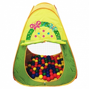 Игровой домик из нейлона Треугольный, в комплекте 100 шариков (Ching-Ching, CBH-20)